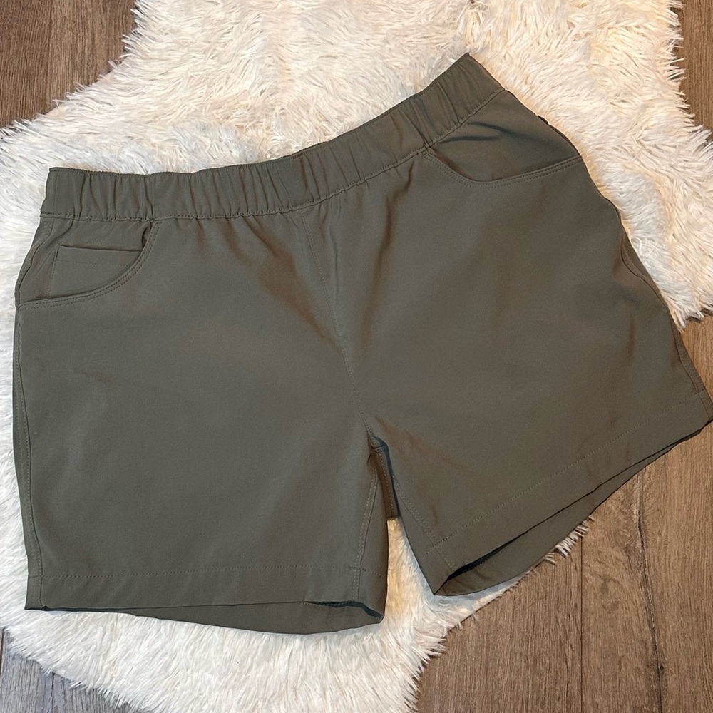 Eddie Bauer Olive Green Athletic Shorts